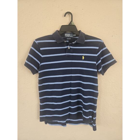 Ralph Lauren Other - Polo By Ralph Lauren Mens Custom Fit Medium Blue Short Sleeved Polo Shirt